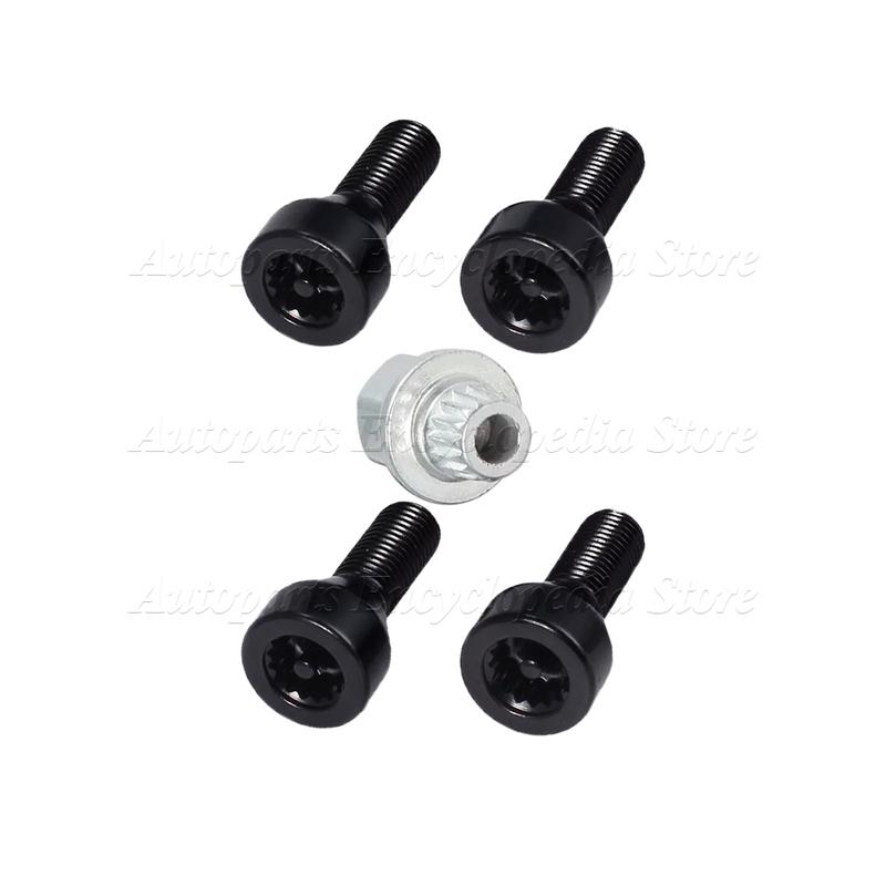Car Locking Wheel Bolts Lug Nuts Set M12x1.5 For BMW 1/3/5/6/7 Series Z3 Z4 M3 M5 M6 E36 E46 E60 E61 E81 E87 E90 36136786419
