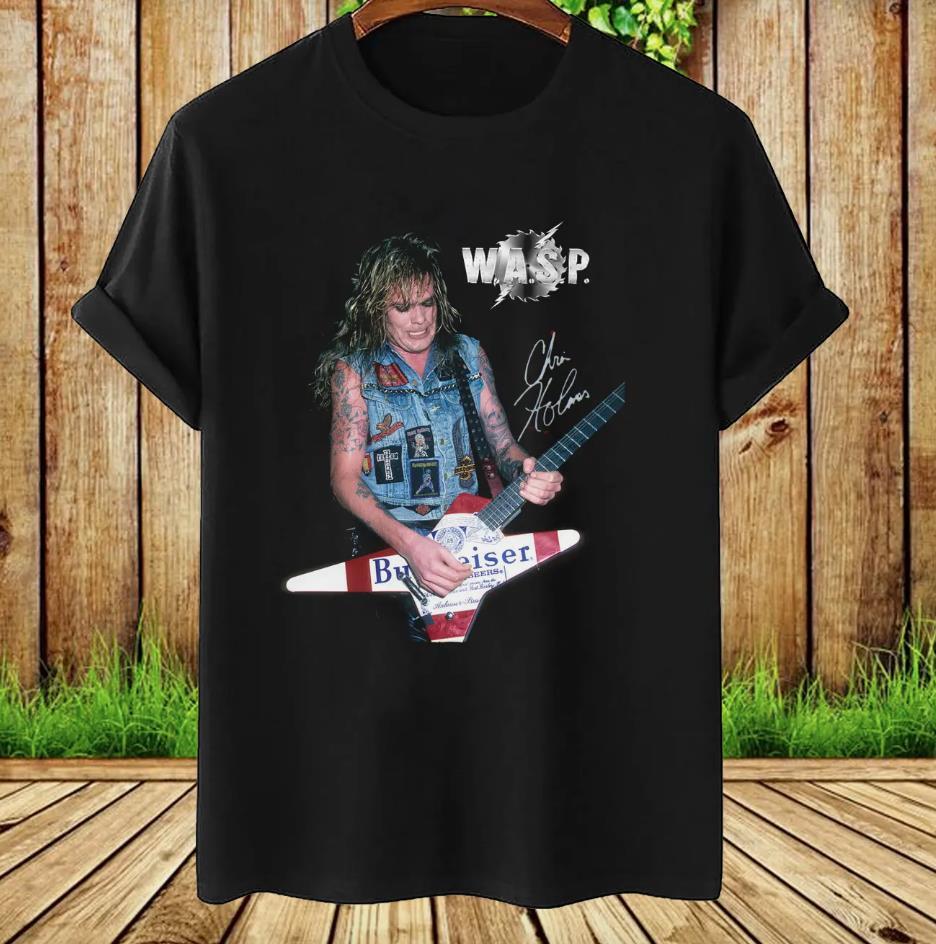 

Chris Holmes Signature Wasp Gift For Fan All Size Shirt Unisex T-Shirt M