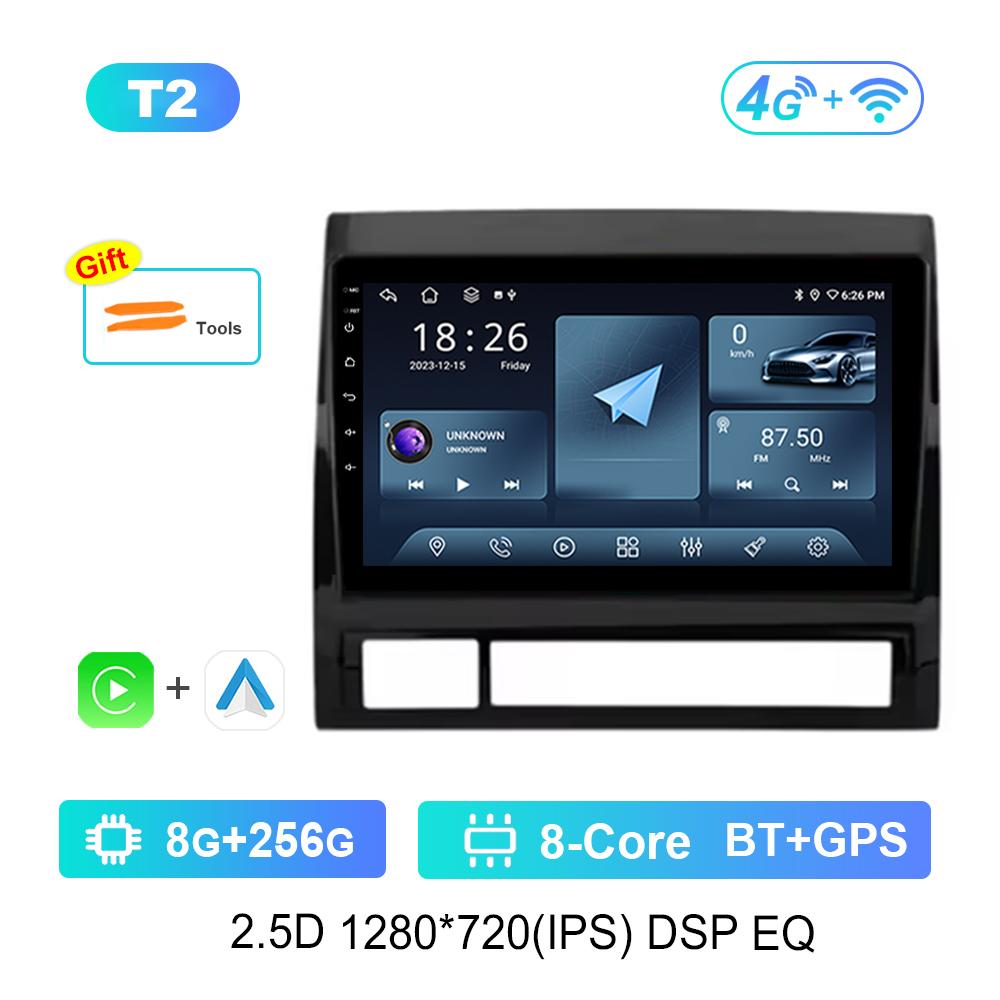 For Toyota Tacoma 2 N200 Hilux 2005 - 2015 Car Android Intelligent System DSP Stereo 4G Navi GPS WiFi IPS Touch Screen Bluetooth