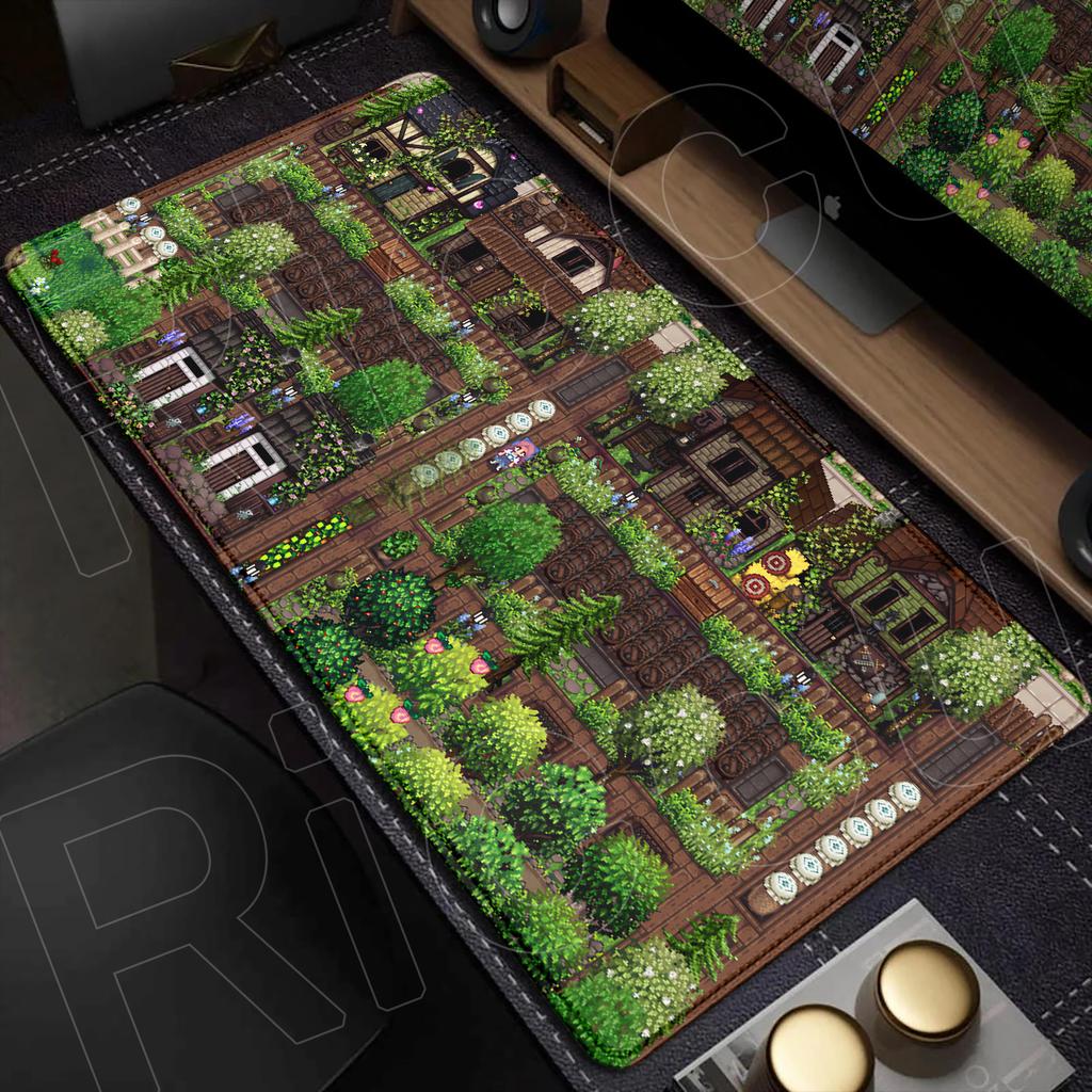 Large Anime Non-slip Keyboard Mouse Pad Laptop Office Accessories Hot Gaming Stardew Valley New Desk Mat Washable Durable Carpet