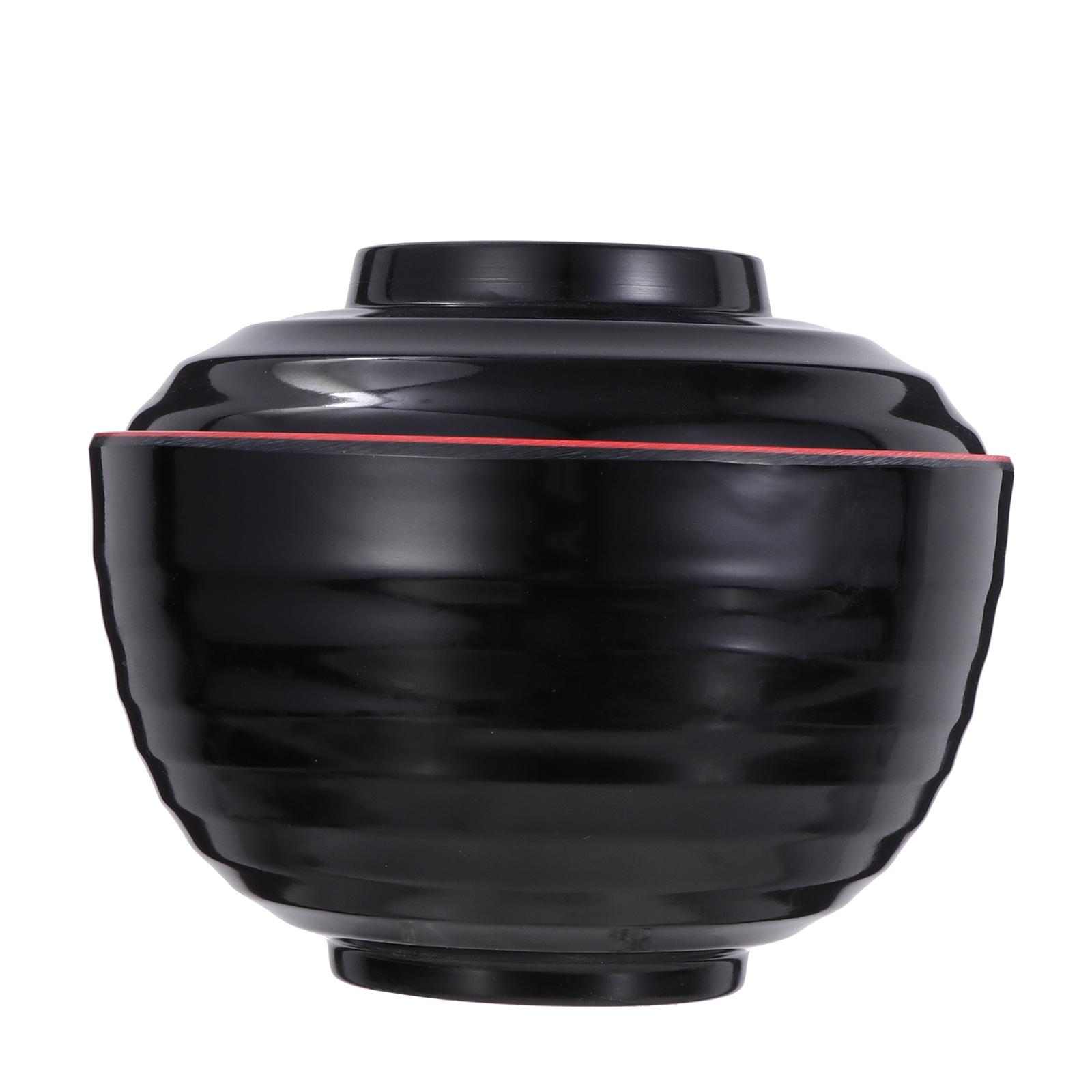 

2 шт палочки для еды миска для лапши ручной работы маленькие миски меламин мисо хлопья японский с крышкой