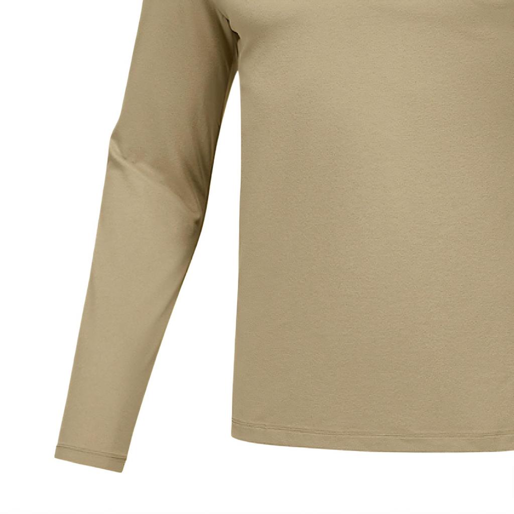 Skechers Comfortable Fashionable Versatile Long Sleeve T-Shirt Men tops Chestnut-Gold P225M143-00EG
