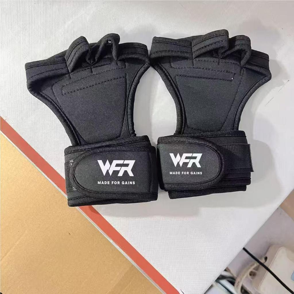 Unisex Half-Finger Fitness Gloves with Extended Wrist Guard - Non-Slip, Wear-Resistant for Weightlifting and Pull-Ups