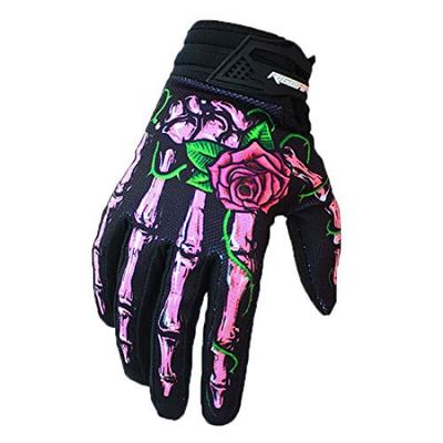 Fahrrad Motorrad Dämonenklauen Handschuhe mit Knochen und Gelenk Mountainbike Rennsport Handschuhe Handschuhe, Handschuhe, Logo, (Rosa, klein)