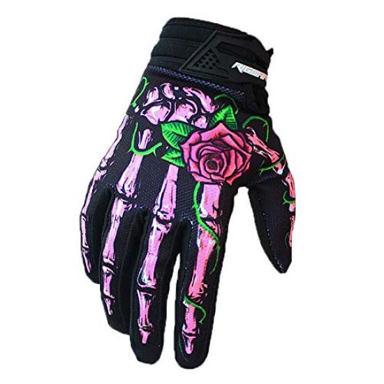 

Cycling Motorcycle Demon Claw Gloves with Bone and Joint Mountain Bike Racing Gloves Gloves, Gloves, Logo, (Pink, Small) розовый