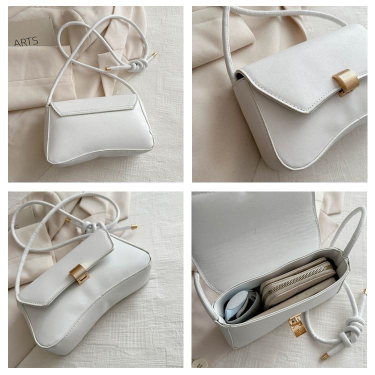 Simple Street Style Faux Leather Shoulder Bag, Adjustable Strap Crossbody Square Purse for Women