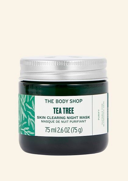 The Body Shop Maska oczyszczająca skórę na noc z drzewa herbacianego 75 ml