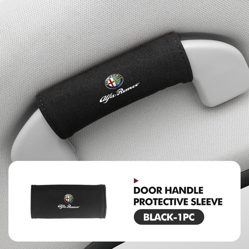 

For Alfa Romeo 2026 Hot Sticker Car Styling Roof Handle Cover Door Handrail Suede Protector Cover For Alfa Romeo Giulietta 940 2