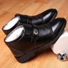 Winter Men's Cotton Shoes Genuine Leather Wool Velvet Thickened Warm Casual High-top Dad Cotton Leather Shoes