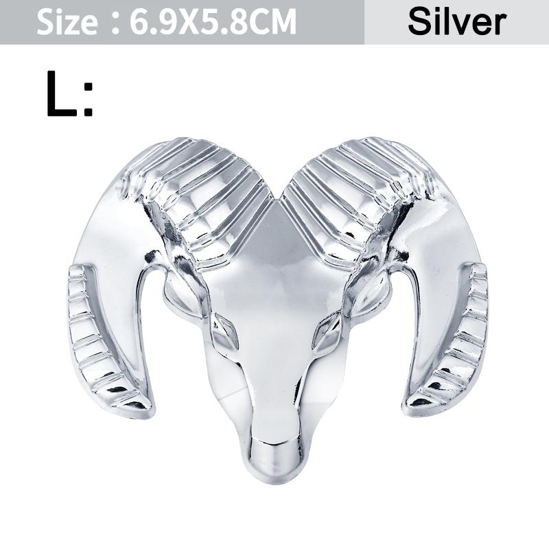 

3D Metal Chrome Stickers Car Body Rear Trunk Ram Head Styling Emblem Badge For Dodge Caliber Nitro Dart Journey Charger RAM 1500