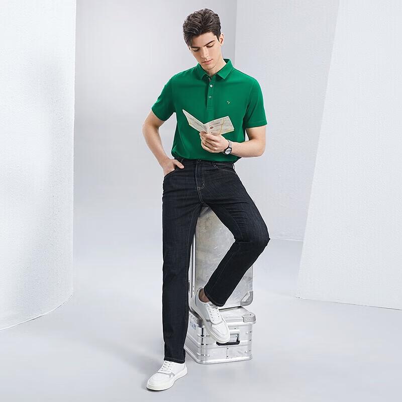 Septwolves Men's Slim Straight Jeans with Bamboo Fiber