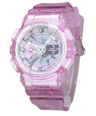G-Shock Analog Digital Virtual Worlds Translucent Pink Multicolor Dial Quartz GMA-S110VW-4A 200M Women's Watch