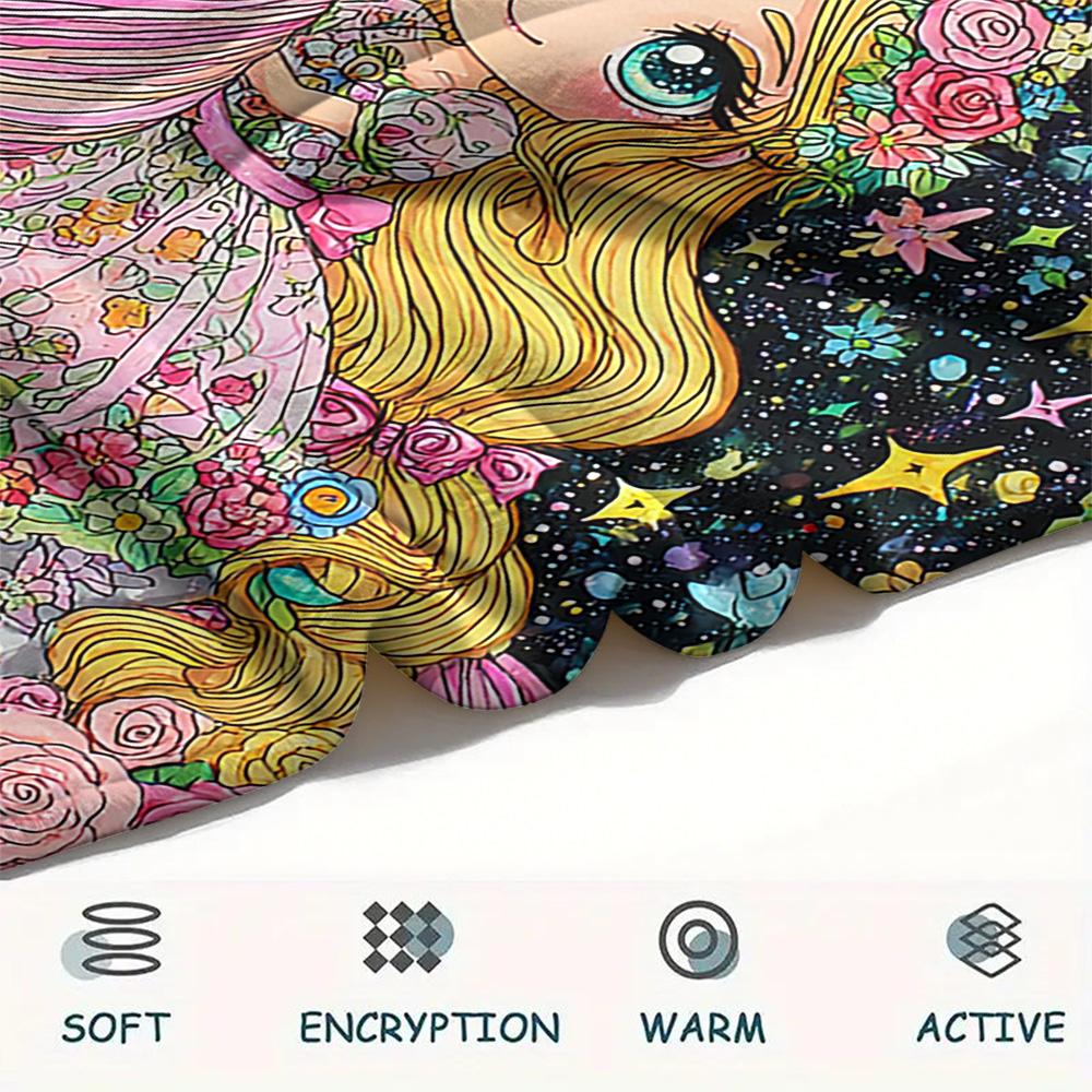 Genie Print Flannel Blanket, High Quality Comfortable for All Seasons, Home Decor, Warmth and Comfort, Perfect for Christmas Gifts