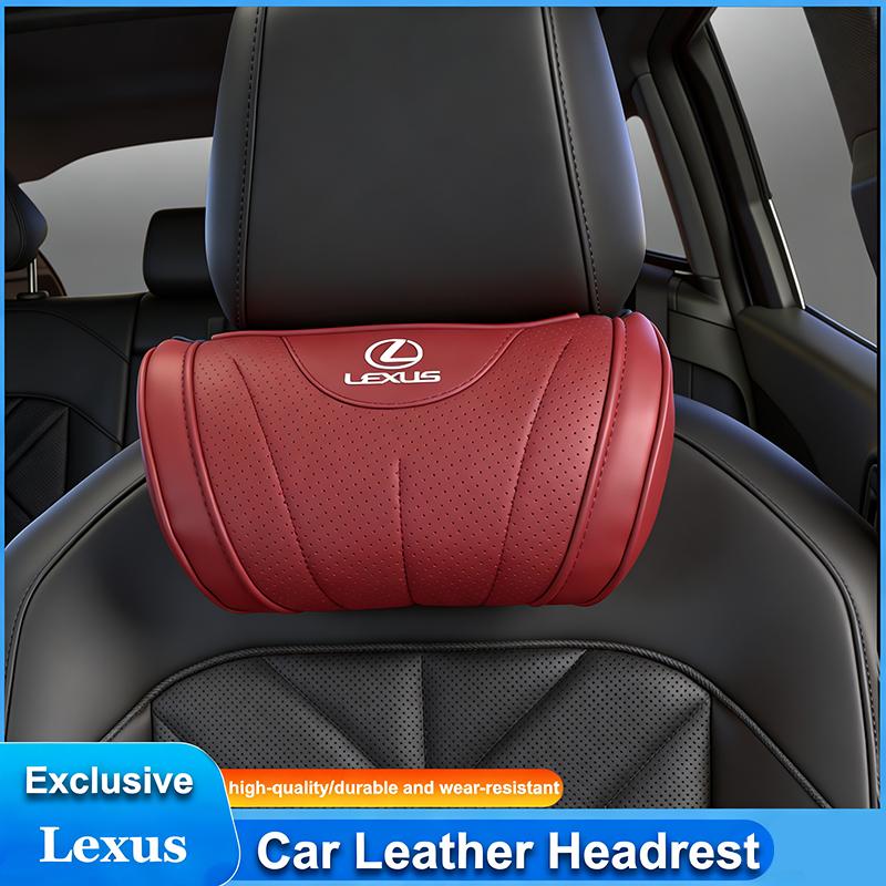 High-end Leather Car Seat Headrest Memory Foam Comfort Neck Pillow For Lexus F-SPORT ES RX NX LS UX LM LX GX LC RZ IS CT GS LBX