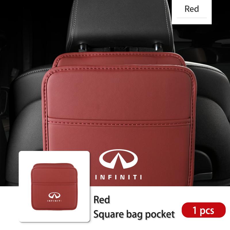 Car Seat Storage Bag Chair Back Water Cup Tissue Storage Box For Infiniti FX35 QX60 QX70 QX80 QX50 QX30 Q70L Q60 Q50 Q60S Q30 VV111