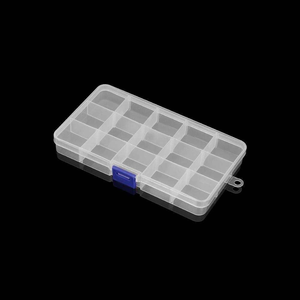 High Quality Grids Adjustable Plastic Jewelry Beads Storage Box Case Container Organize For Craft Jewelry Display Boxs Supplies