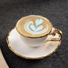 Light Luxury Gilded Ceramic Coffee & Tea Cup Set