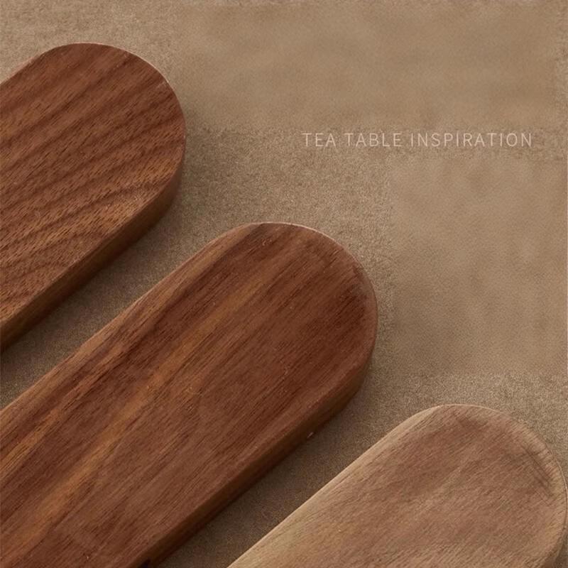 Xuanyong Black Walnut Piano Key Wall Coat Rack