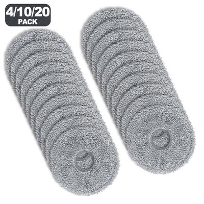 4/10/20pcs Microfiber Mop Cloth Compatible For Conga 9590 /9990 /10090 Spin For Revolution Ultra Power Vacuum Cleaner Accessory