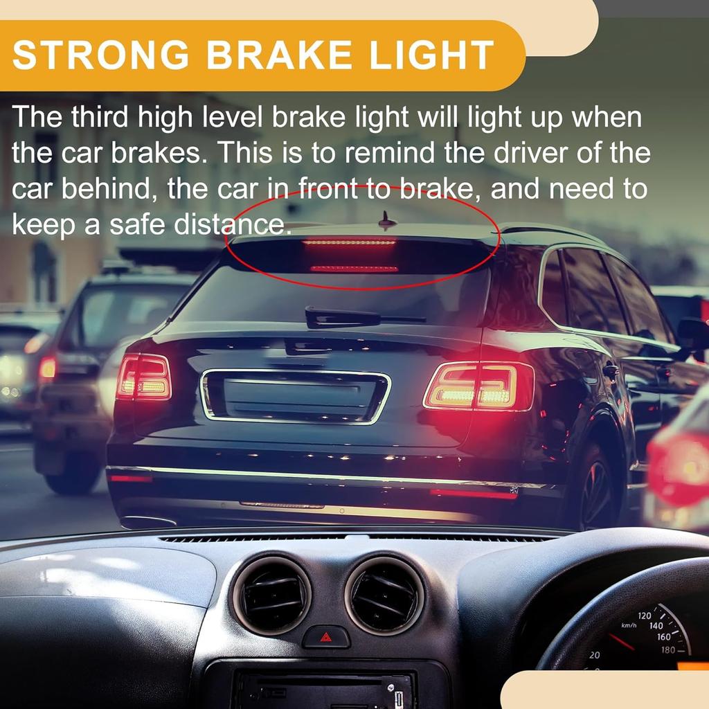 Third Brake Stop Light No.XFG000071 Car Auxiliary Brake Lamp High Level Brake Light for Land Rover Range Rover Sport 2006-2009 ABS Red 1 Pcs