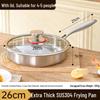 316 Stainless Steel Non-Stick Frying Pan with Lid