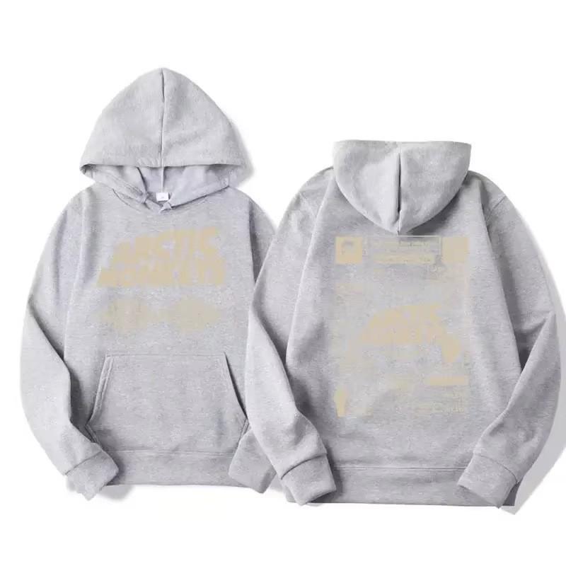 Męska bluza z kapturem Y2K Retro Arctic Monkeys Czarna - Bluza z nadrukiem albumu Hip Hop