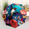 1pc Hummingbird Flowers Automatic Open/close, Heavy-Duty Iron Frame & 8-Rib Structure, Compact Folding Umbrella for Women/Men, All-Season Travel, Hall