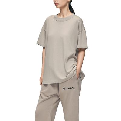 Signature Essential T-Shirt Seal Unisex Tops Grey 125SP264222F