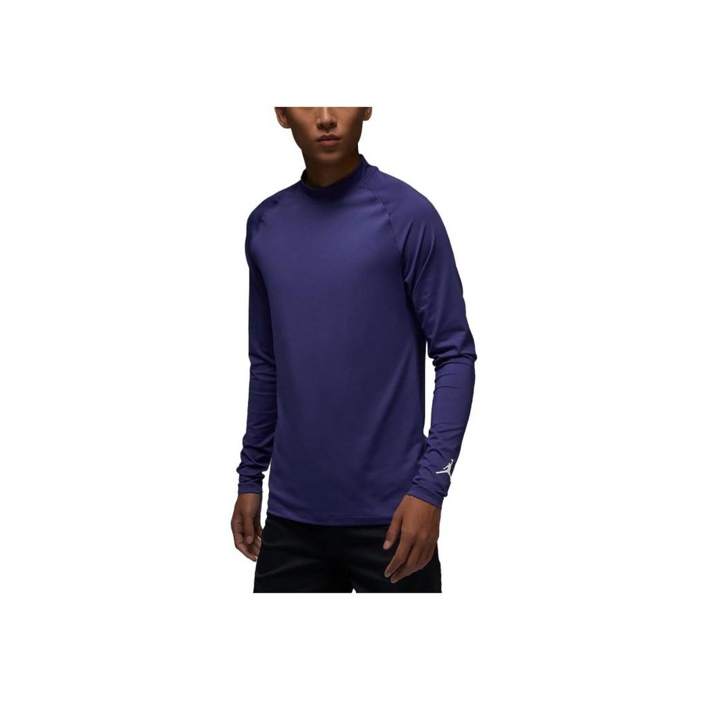 Jordan Solid Color Slim Fit Raglan Sleeve Crew Neck Long Sleeve T-Shirt Men Tops Purple FD8112-502