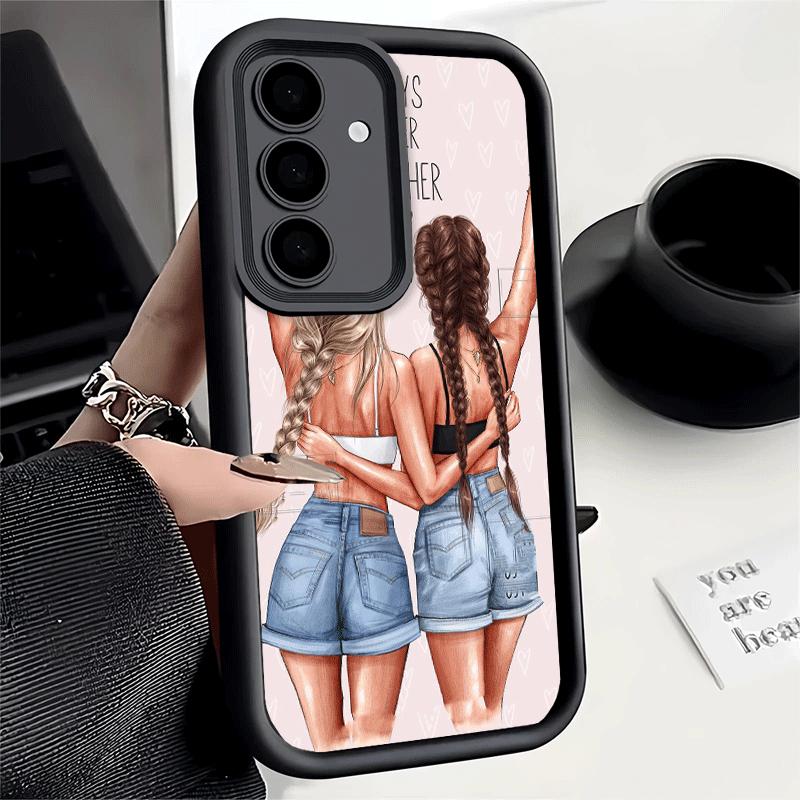 Phone Case for Samsung Galaxy S26 S25 Ultra S24 FE Best Friends Forever Girls Shell S23 Plus S22 + S21 S20 5G Soft Silicone Fund