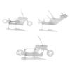 Stainless Steel Chicken Stand Removable Portable MotorcycleShape BBQ Roaster Stand for Party