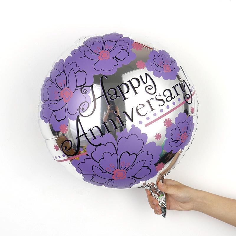 Qianshun Heart-shaped Aluminum Foil Balloons 18 Inch Silk Screen Printed I Love You Helium Wedding Valentine's Day Decoration