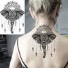 Lotus Henna Mandala Chest Temporary Tattoos For Women Underboob Adult Butterfly Turtle Lion Fake Tattoo Sexy Waterproof Tatoos