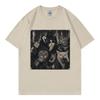 Funny Gangster Cat Meme Graphic T Shirts Unisex Unisex Fashion Vintage Short Sleeve TShirts Summer Casual Loose 100Cotton TShirt