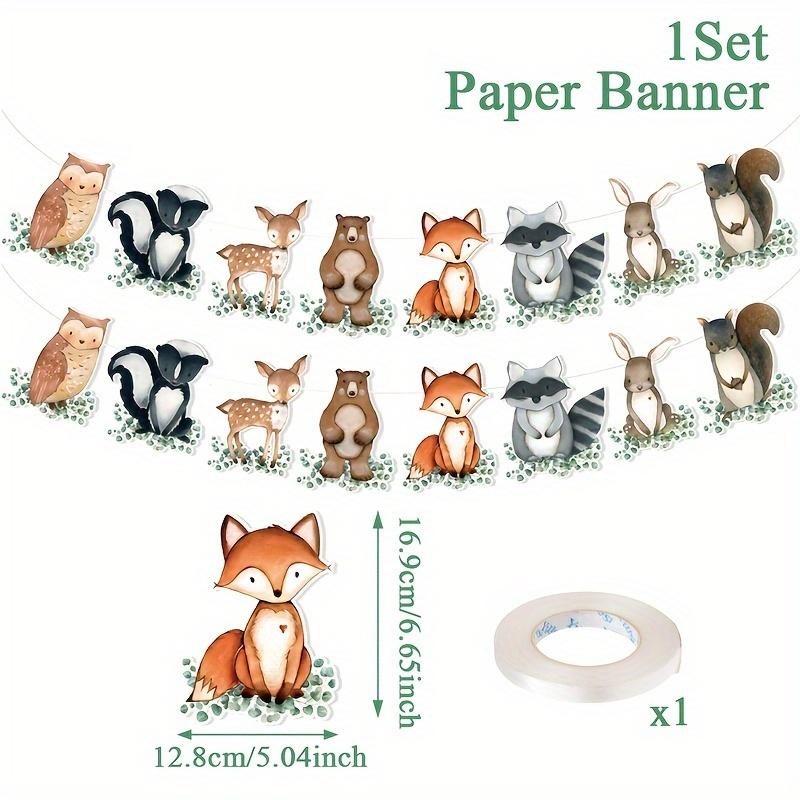 

Jungle Animal Forest Theme Garland Banner Safari Party Supplies 1st Birthday Party Decorations Kids Wild One Baby Shower Decor