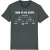 How To Fix Stuff T-shirt Funny Diy Man Diy Engineer Builder Shirt Meme Women's Gif Tee Streetwear Loose Tops