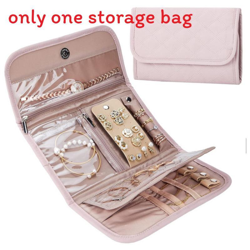 

Travel Jewelry Organizer Case With Soft Polyester Material For Daily Use