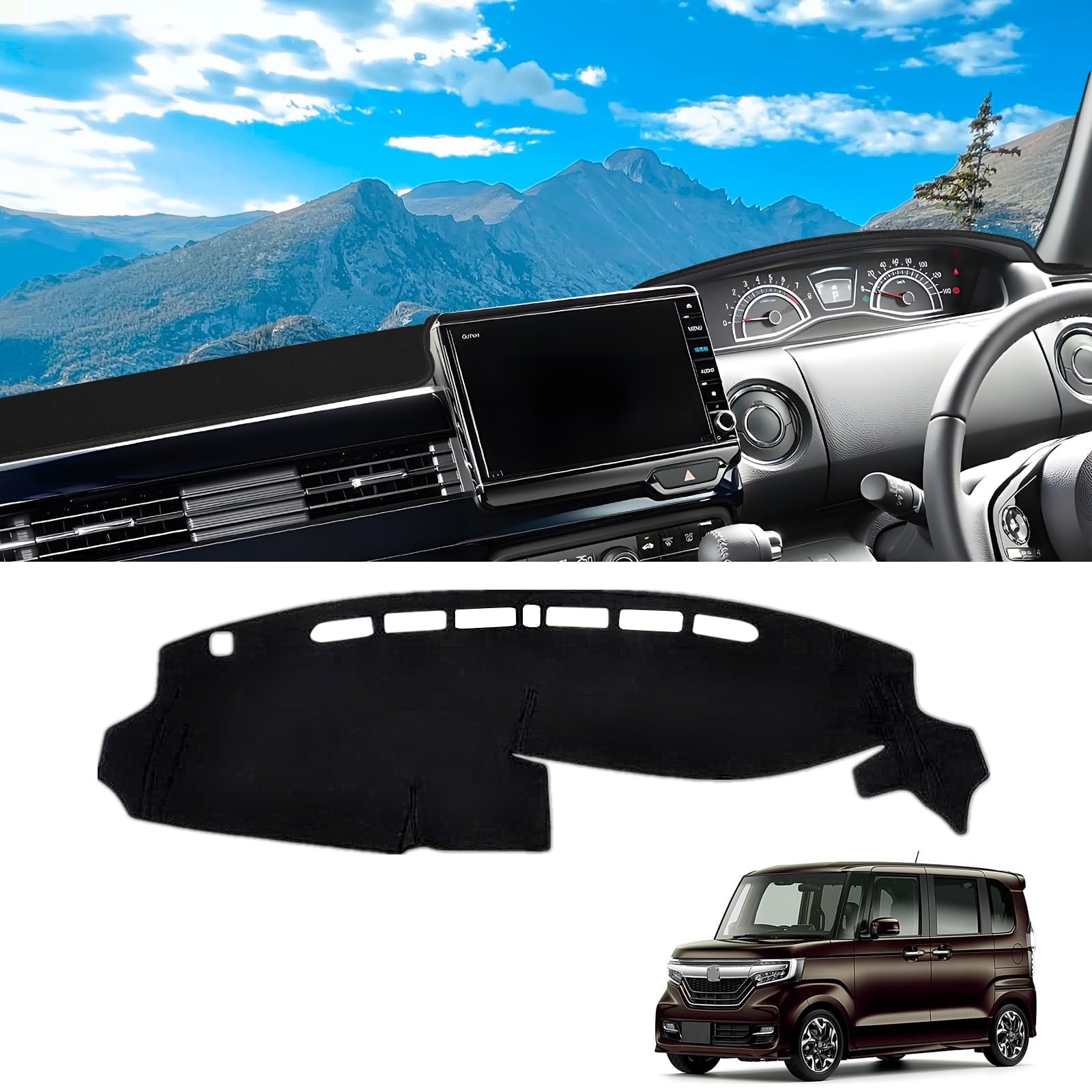 

JF3 JF4 Эксклюзивный коврик на приборную панель NBOX NBOX Custom Чехол на приборную панель Детали интерьера Защитный коврик для приборной панели Защита от солнца N-BOX (N-BOX JF3/JF4)