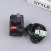 7/8" 22Mm Left Handlebar Control Switch Button Motorcycle Headlight Fog Light Horn Warning Light Turn Signal Button