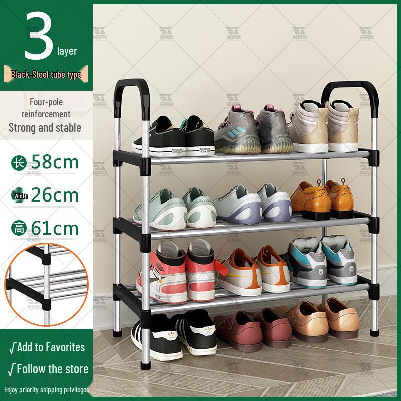Slim Multi-Tier Shoe Rack for Entryway or Dorm
