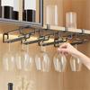 Under Cabinet Hanging Rack Wine Glass Storage Racks Simple Designs Holders Perfect For Bars And Kitchens