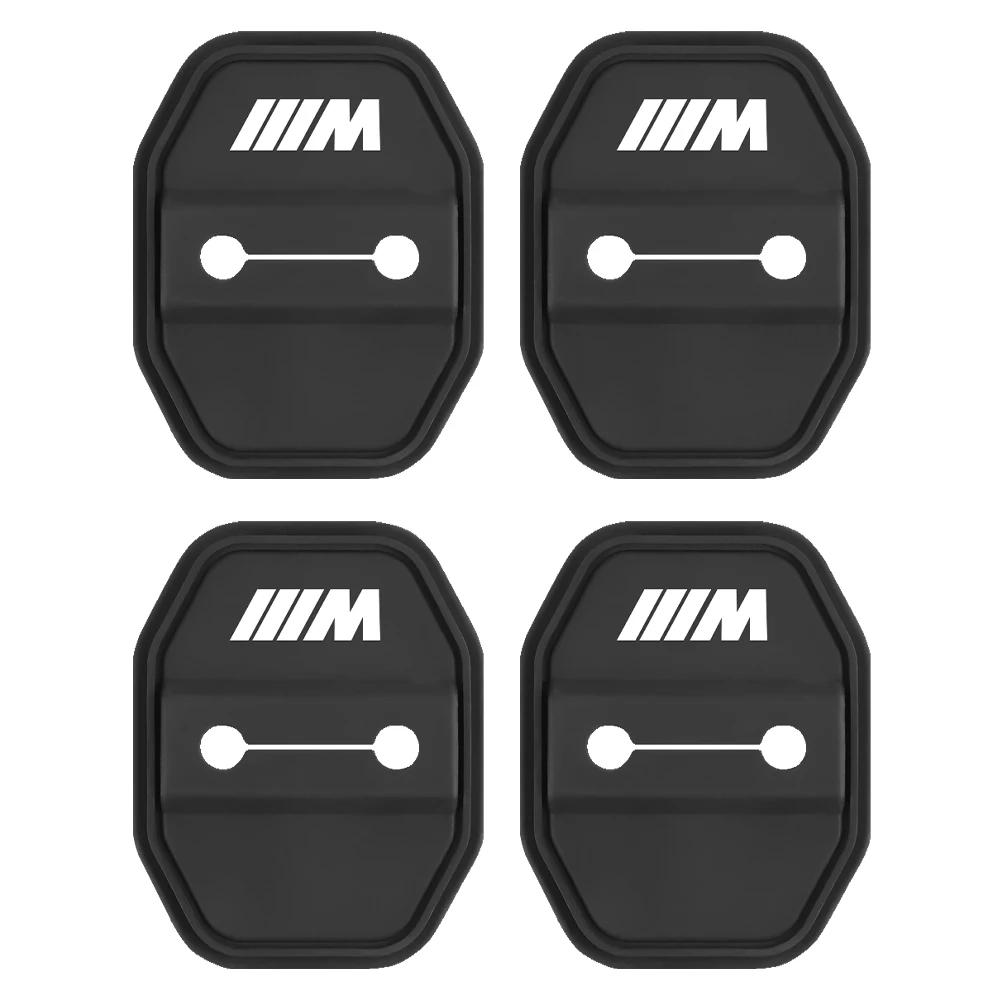 2/4 BMW M Performance E46 E90 E60 F10 F30 E39 E36 F20 E87 G30 E92 E91 X5 Car Door Lock Cover Protection Shockproof Pad Stickers