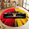 Dynamic Racing Car Design Round Rug for Living Room round carpet for home sofa bedroom, gift