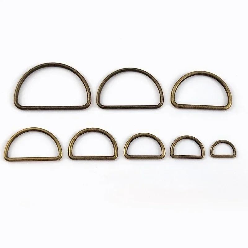 Meetee 20 Stück 15-50mm Metall D-Ring Schnalle Rucksackgurt Verschluss Schuhe Kleidung Verstellschnallen Gurtbandschlaufe Verschlüsse Zubehör