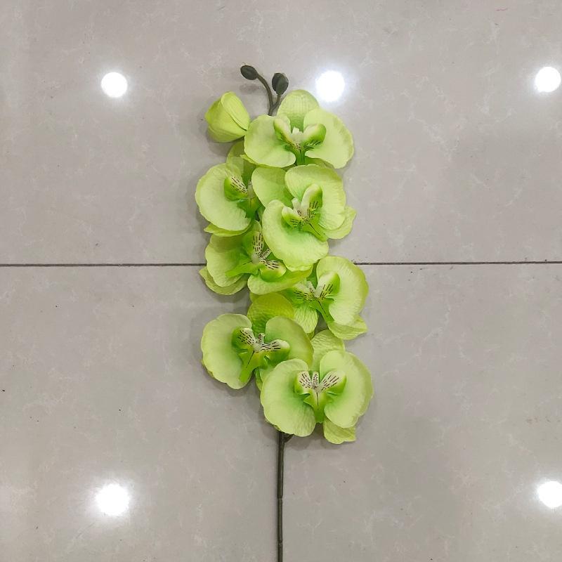 8Heads Butterfly Orchid Artificial Flower Non-woven Fabric Imitation Flower European Style Phalaenopsis Table Flower Hom