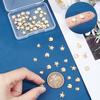 60Pcs 3 Styles 201 Stainless Steel Charms Stamping Blank Tag Mixed Shapes Golden 5~10x6~8x0.8~1mm Hole: 1~1.4mm 20pcs/style