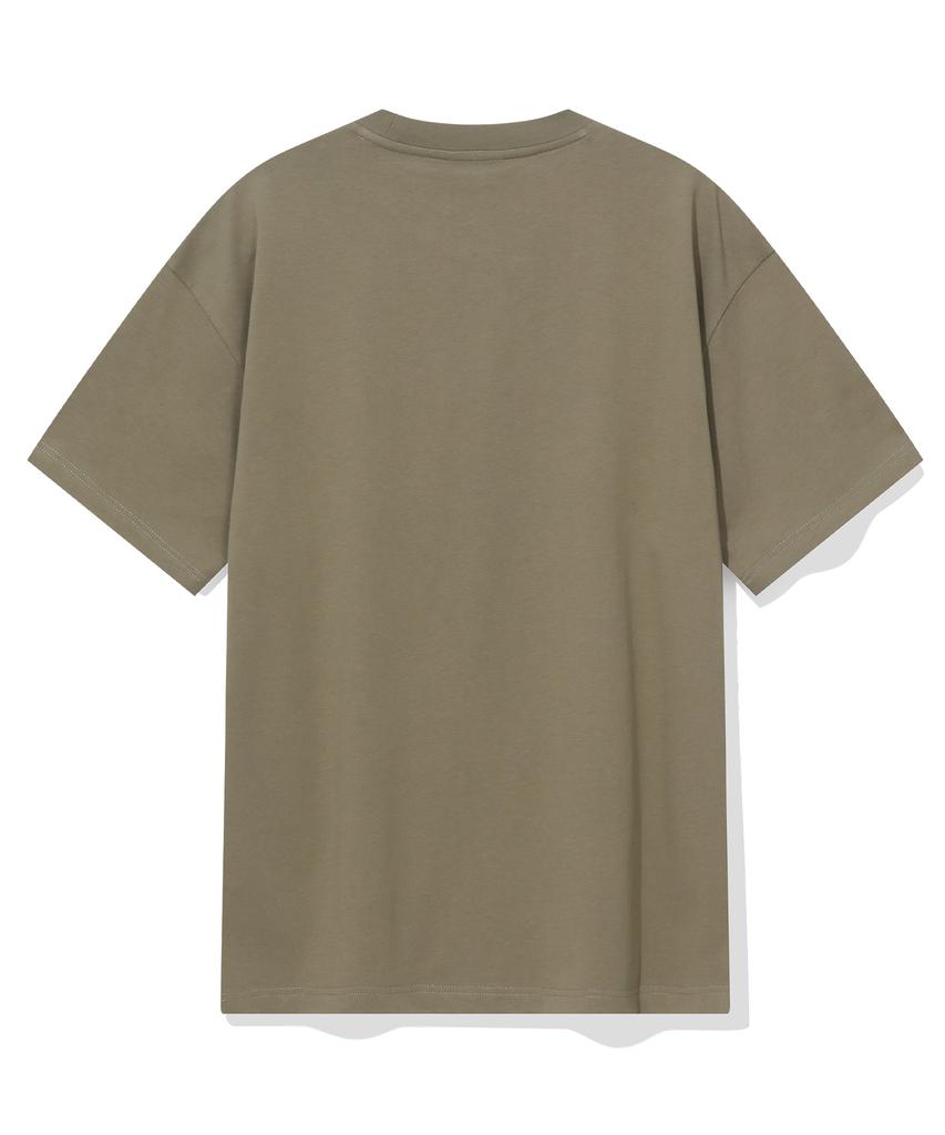 BEENTRILL B Gothic Logo T-Shirt (Khaki)