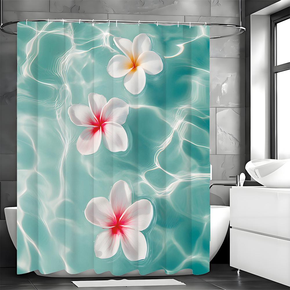 

Шторка для душа Egg Flower Ocean, Декоративная шторка для душа для ванной комнаты, Водонепроницаемая шторка для душа с крючками 90*180cm