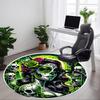 1PC Sugar Skull Design Office Round Rug, Non Slip, Soft and Durable Office Rug for Interior Decoration, Perfect for Office