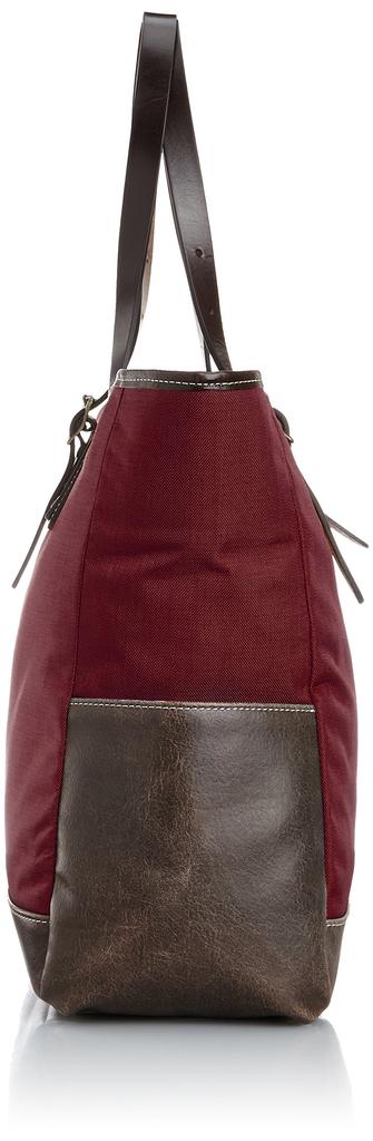 [Kiwada] Beattex Tote Bag with Genuine Leather [Kiwada] Made In Toyooka City, Hyogo Prefecture, the Mecca of Bags, Wine Red